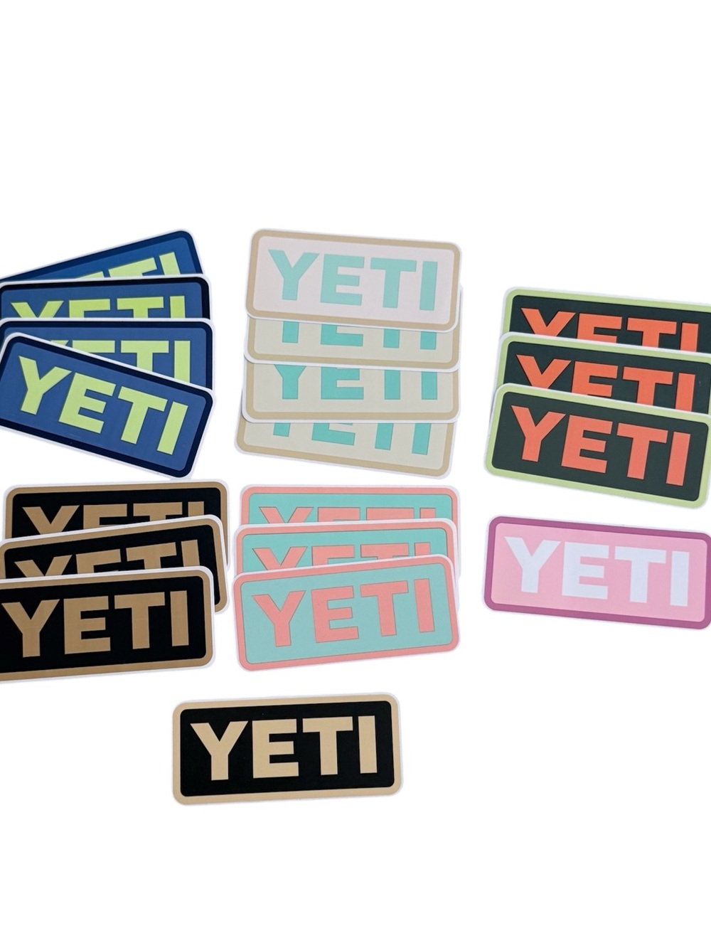 NEW YETI Logo Sticker Pack - Assorted Colors